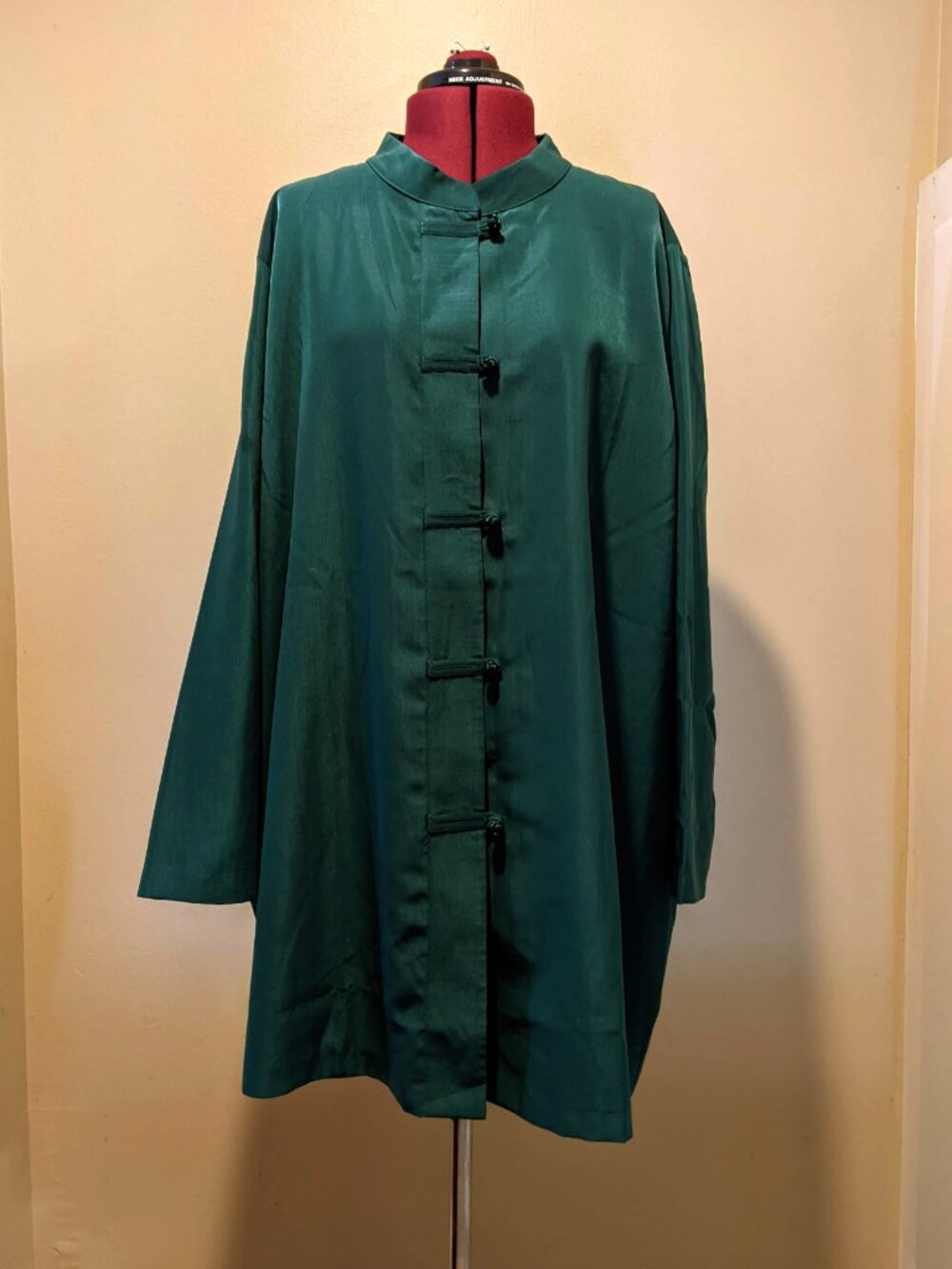 Roaman’s Dark Green Mandarin Collar Tunic / Jacket – 26W – NWT (No Tag) - Picture 2 of 9